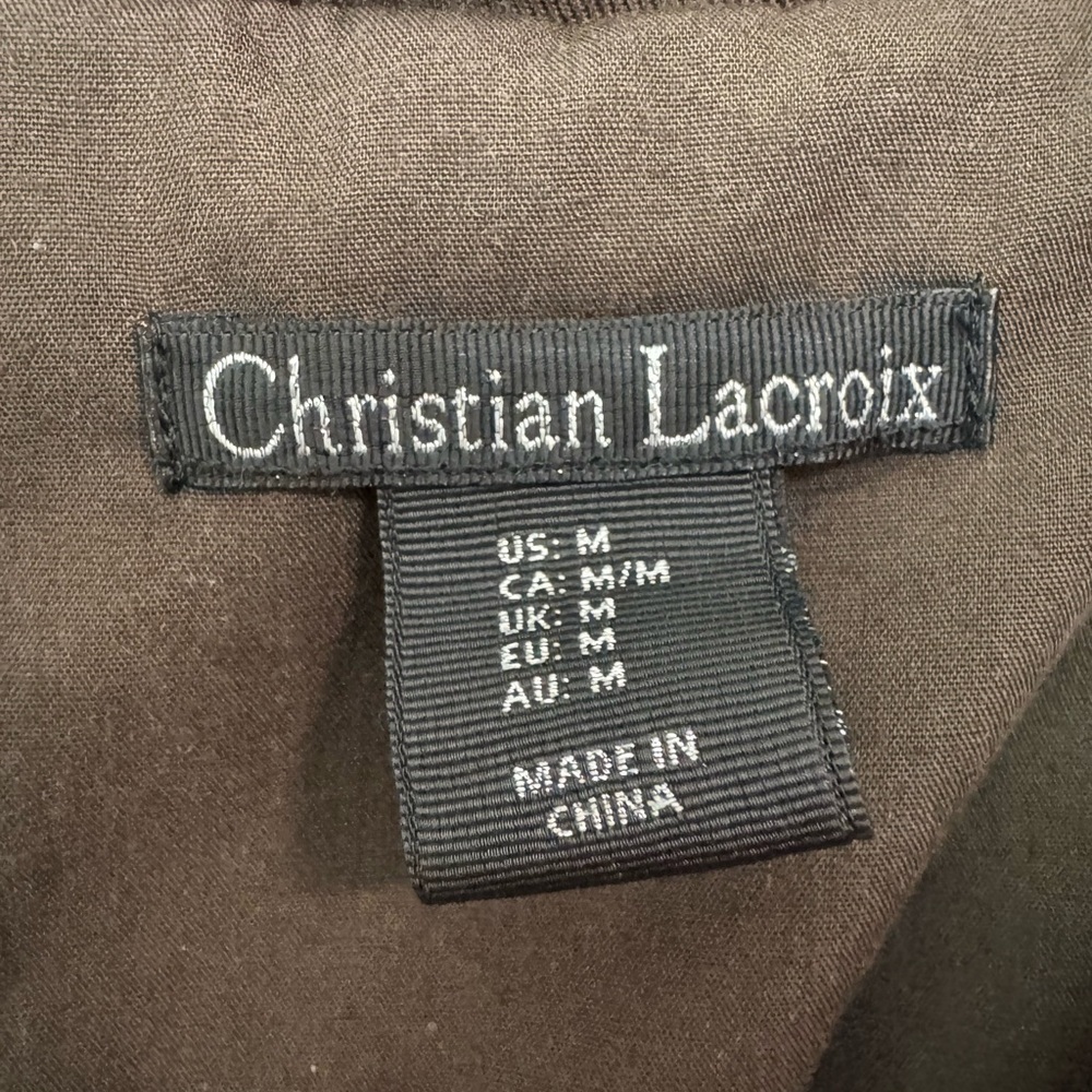 Christian Lacroix Dark Brown Vest - Picture 2 of 7